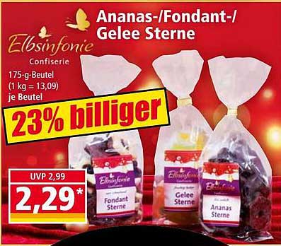 Ananas-/Fondant-/Gelee Sterne