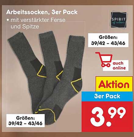 Arbeitssocken, 3er Pack