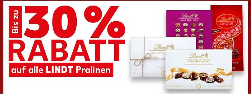 auf alle LINDT Pralinen