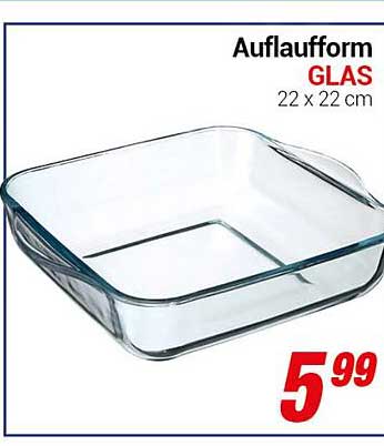 Auflaufform GLAS