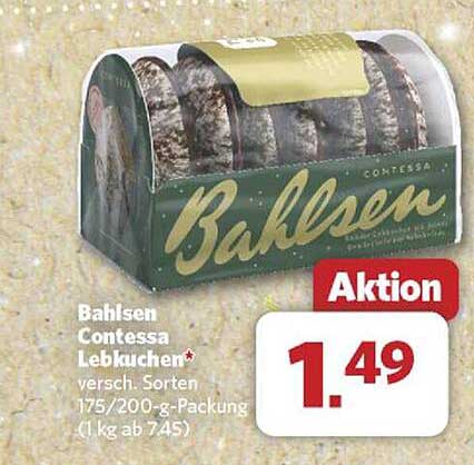 Bahlsen Contessa Lebkuchen