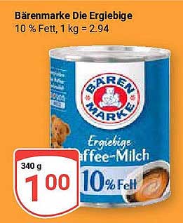 Bärenmarke Die Ergiebige Kaffee-Milch