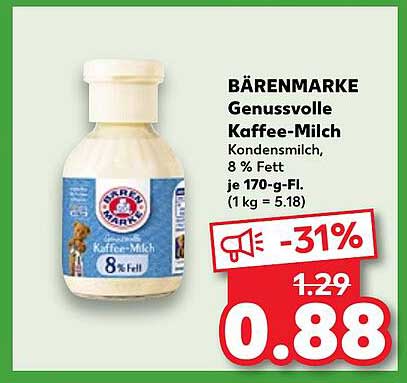 BÄRENMARKE Genussvolle Kaffee-Milch