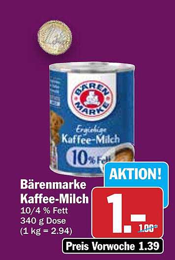 Bärenmarke Kaffee-Milch