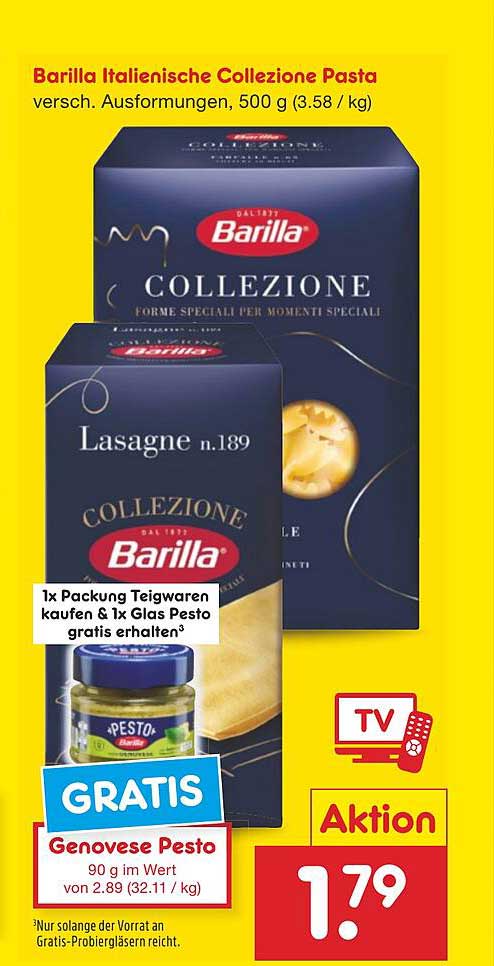 Barilla Italienische Collezione Pasta