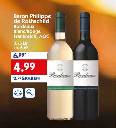 Baron Philippe de Rothschild Bordeaux Blanc/Rouge Frankreich, AOC