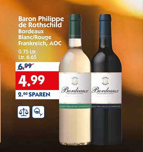 Baron Philippe de Rothschild Bordeaux Blanc/Rouge Frankreich, AOC