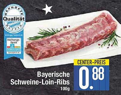 Bayerische Schweine-Loin-Ribs