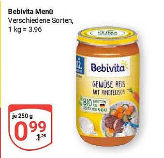 Bebivita Menü