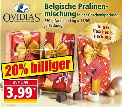 Belgische Pralinenmischung in der Geschenkverpackung