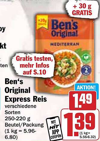 Ben's Original Express Reis