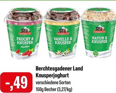 Berchtesgadener Land Knusperjoghurt