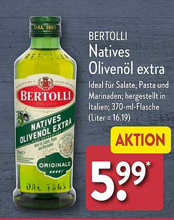 BERTOLLI Natives Olivenöl extra