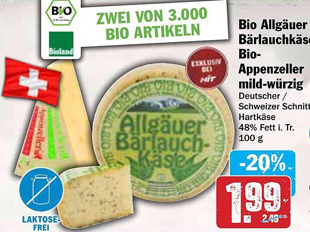 Bio Allgäuer Bärlauchkäse