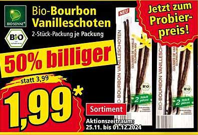 Bio-Bourbon Vanilleschoten