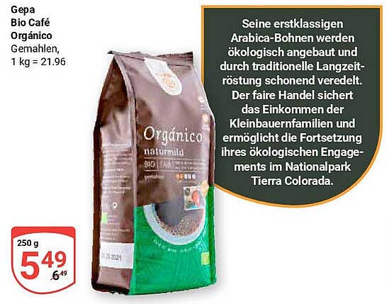 Bio Café Orgánico Gemahlen