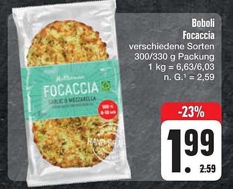 Boboli Focaccia