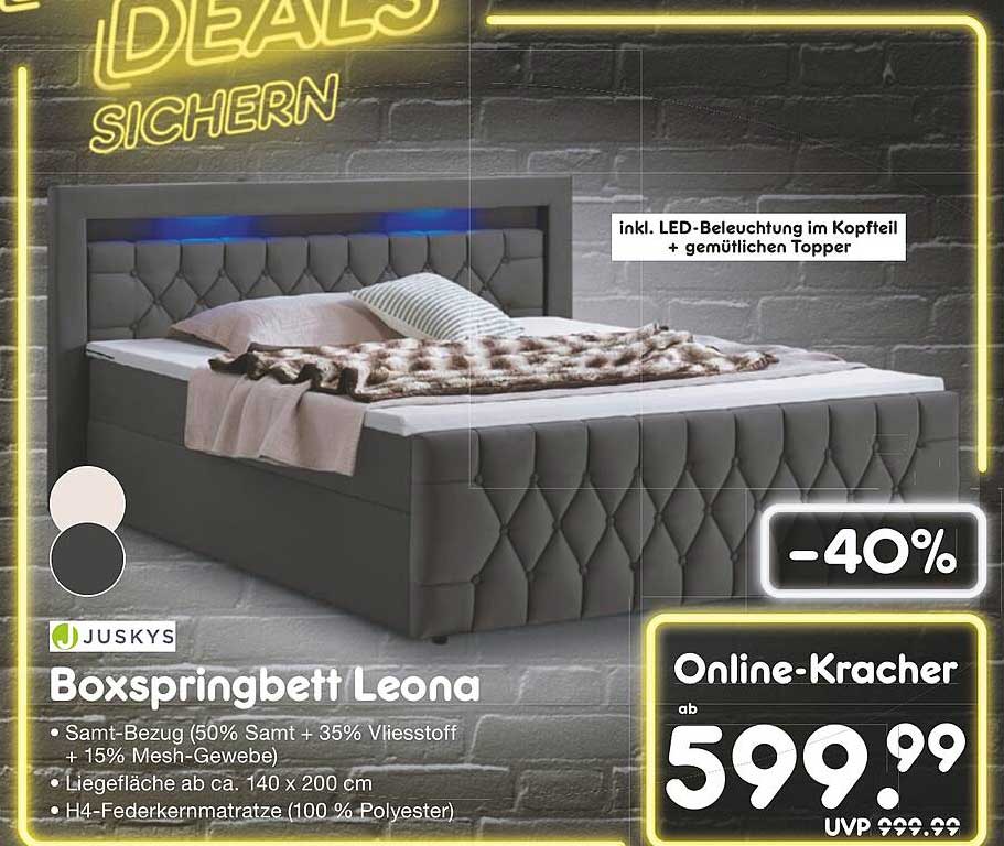 Boxspringbett Leona