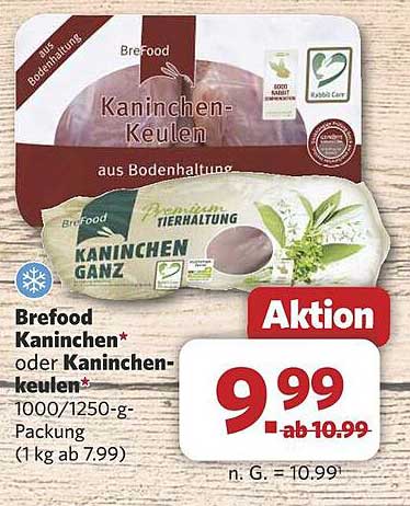 Brefood Kaninchenkeulen oder Kaninchen ganz