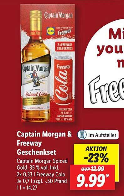 Captain Morgan & Freeway Geschenkset