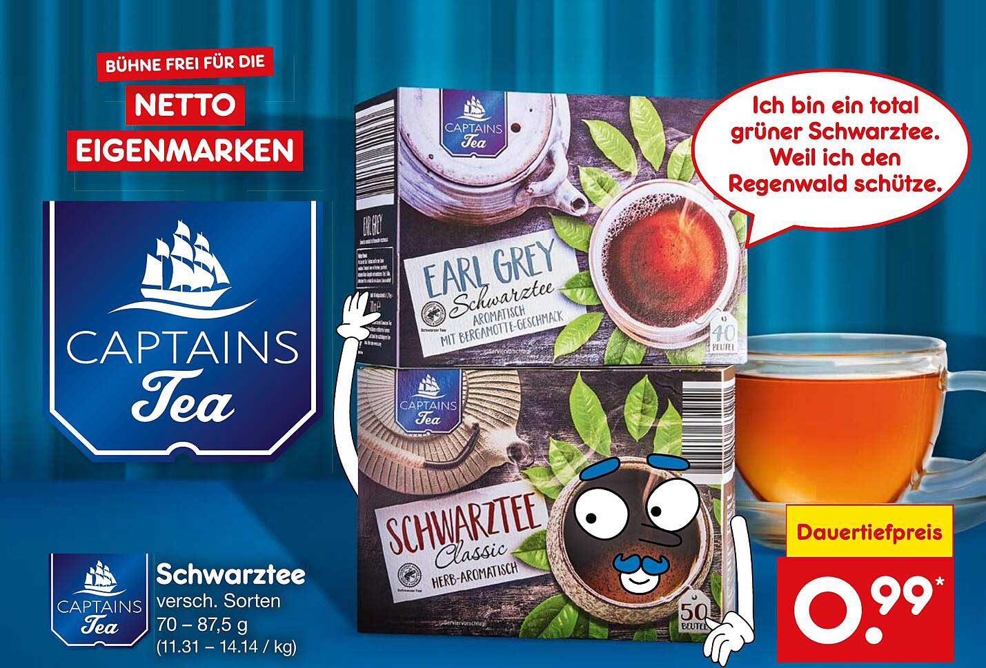 CAPTAINS Tea Earl Grey Schwarzertee