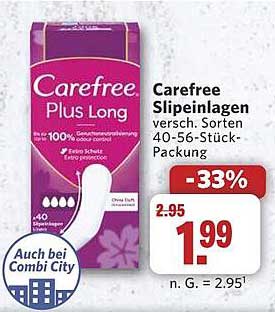 Carefree Plus Long Slipeinlagen