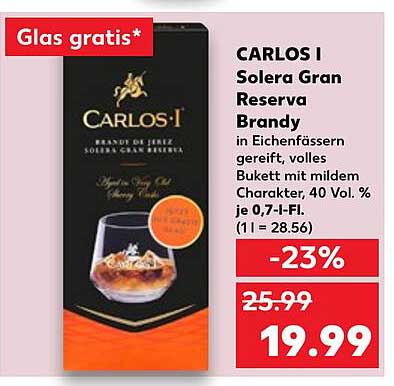 CARLOS I Solera Gran Reserva Brandy