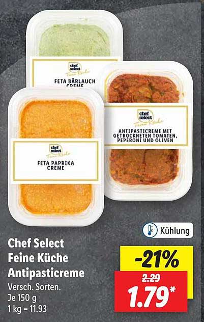 Chef Select Feine Küche Antipasticreme