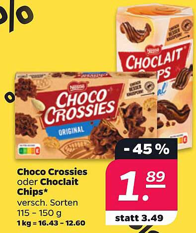 Choco Crossies oder Choclat Chips