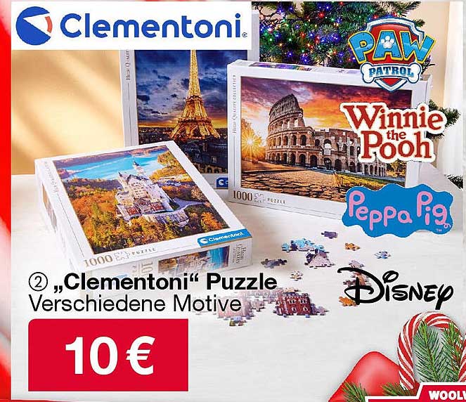 „Clementoni“ Puzzle Verschiedene Motive