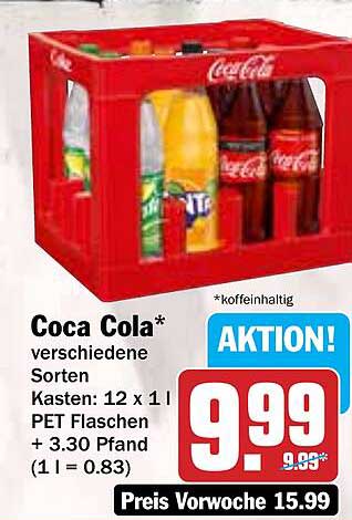 Coca Cola* verschiedene Sorten