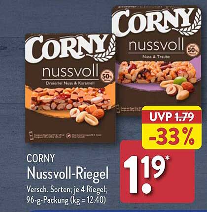 CORNY Nussvoll-Riegel