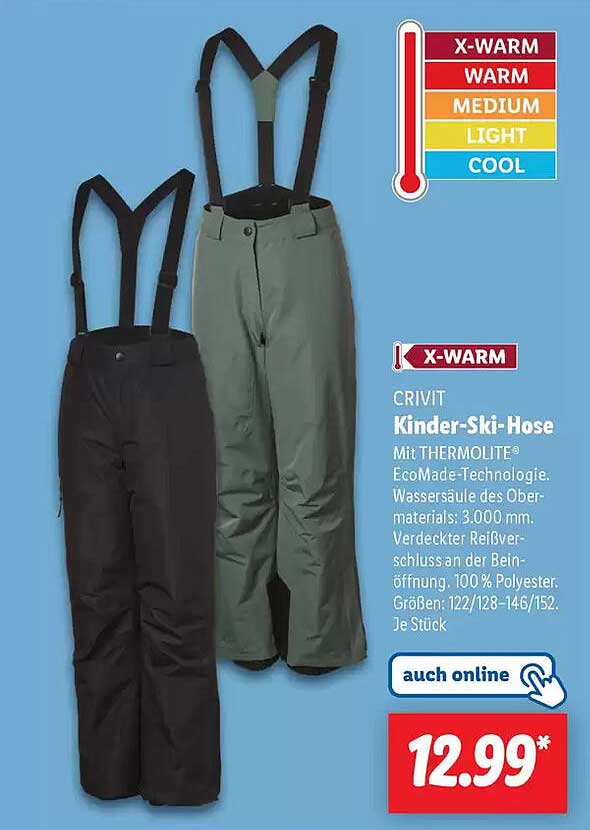 CRIVIT Kinder-Ski-Hose