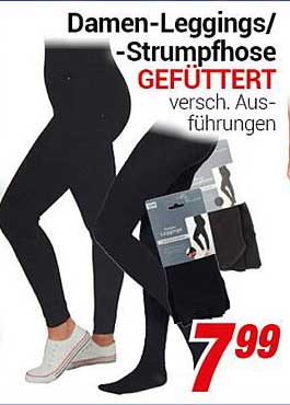 Damen-Leggings/-Strumpfhose GEFRÜTTERT