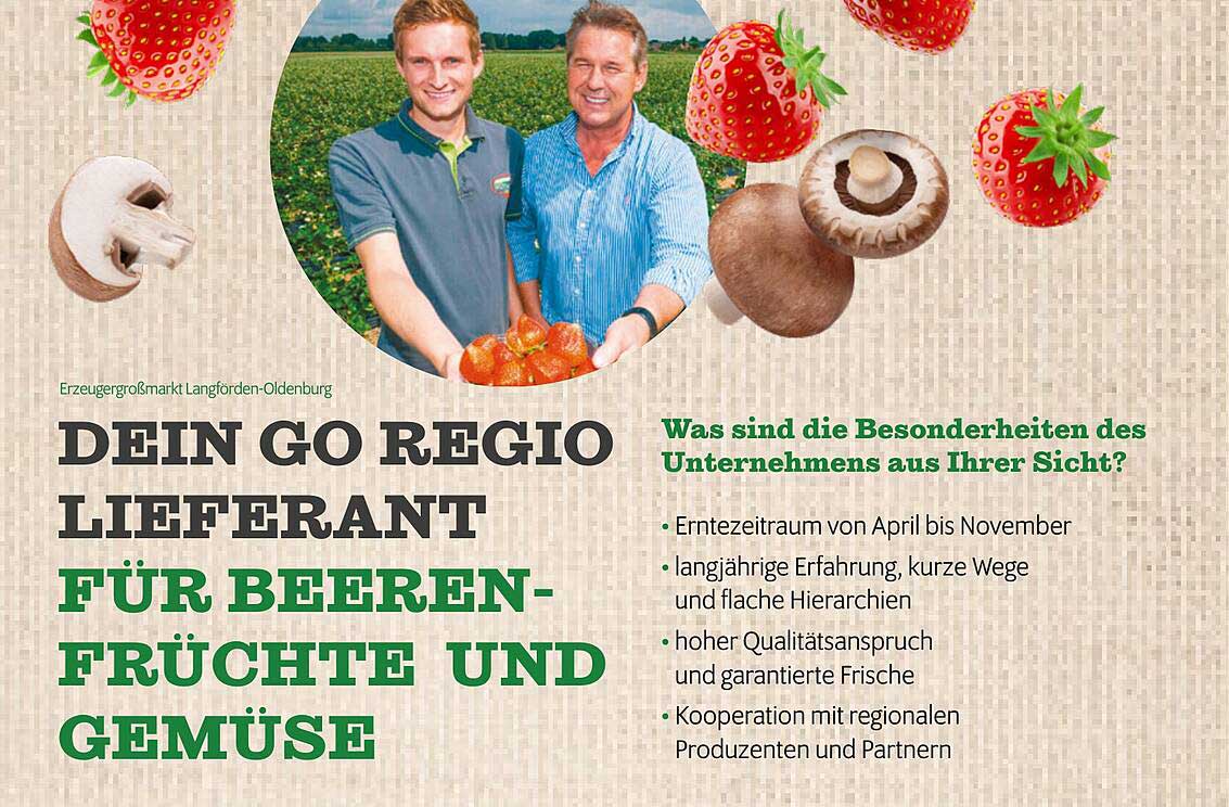 DEIN GO REGIO LIEFERANT FÜR BEERENFRÜCHTE UND GEMÜSE