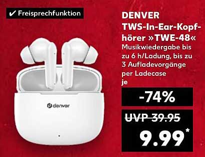 DENVER TWS-In-Ear-Kopfhörer »TWE-48«