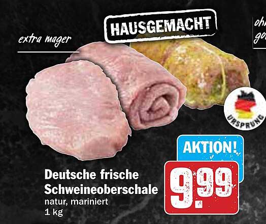 Deutsche frische Schweineoberscheale