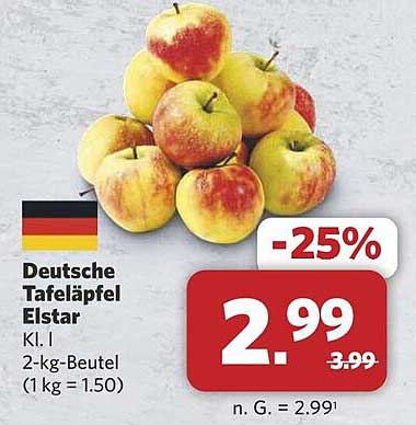 Deutsche Tafeläpfel Elstar