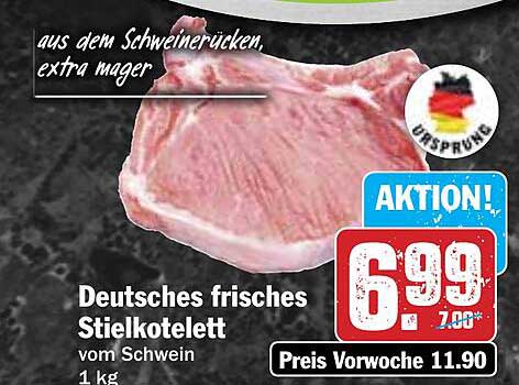 Deutsches frisches Stielkotelett vom Schwein