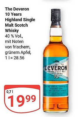 Deveron 10 Years Highland Single Malt Scotch Whisky