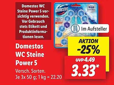 Domestos WC Steine Power 5