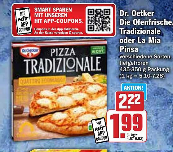 Dr. Oetker Die Ofenfrische Tradizionale oder La Mia Pinsa