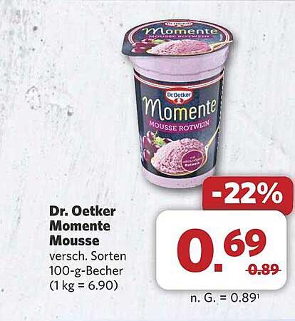 Dr. Oetker Momente Mousse