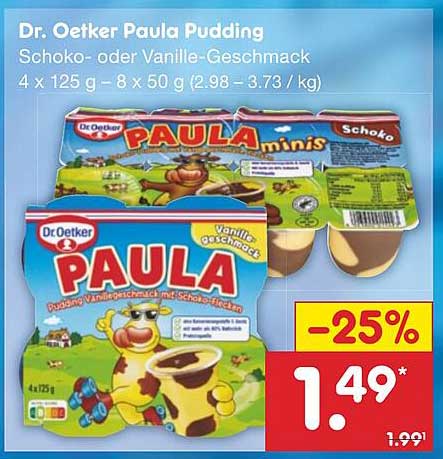 Dr. Oetker Paula Pudding