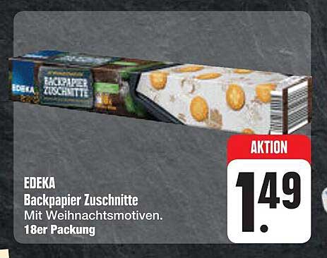 EDEKA Backpapier Zuschnitte