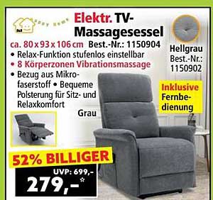 Elektr. TV-Massagesessel