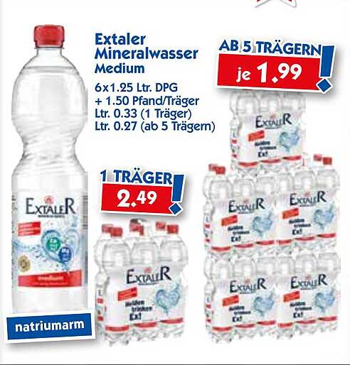 Extaler Mineralwasser Medium