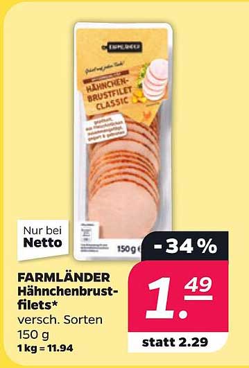 FARMLÄNDER Hähnchenbrustfilets*