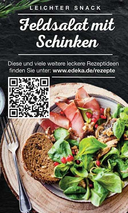 Feldsalat mit Schinken