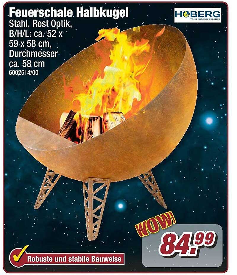 Feuerschale Halbkuppel